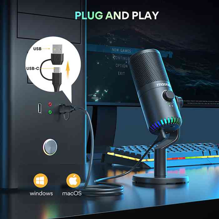 Maono DM30 RGB USB Condenser Microphone Price In Bangladesh